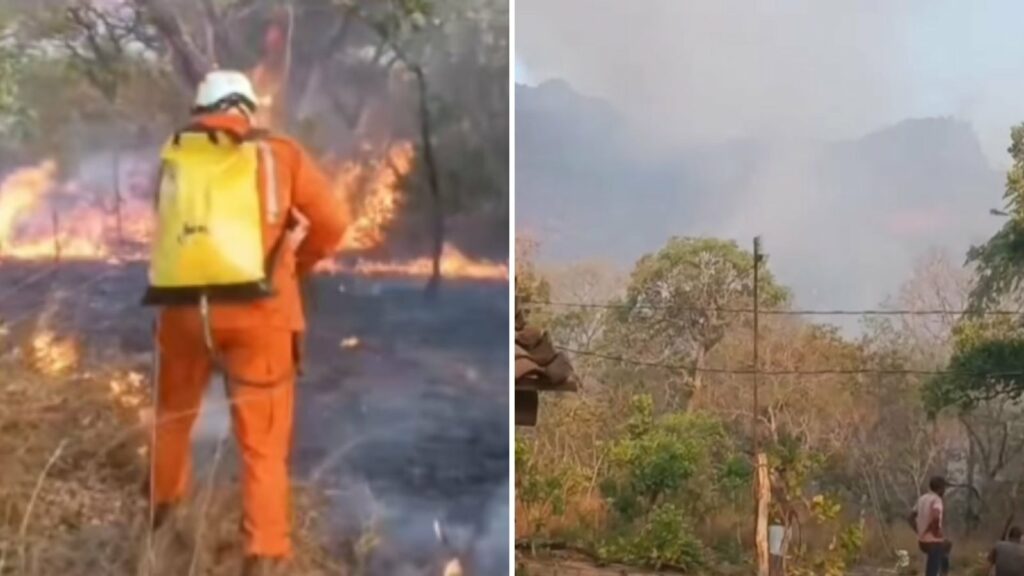 Brigadistas ainda tentam controlar fogo na Chapada das Mesas