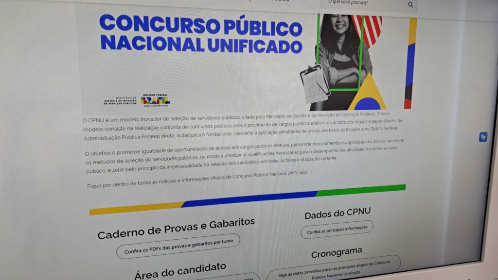 CNU: governo divulga nova relação candidato/vaga por cargo após calcular