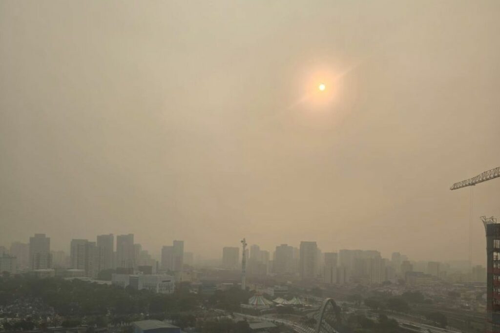 Com onda de calor e tempo seco, poluentes se acumulam