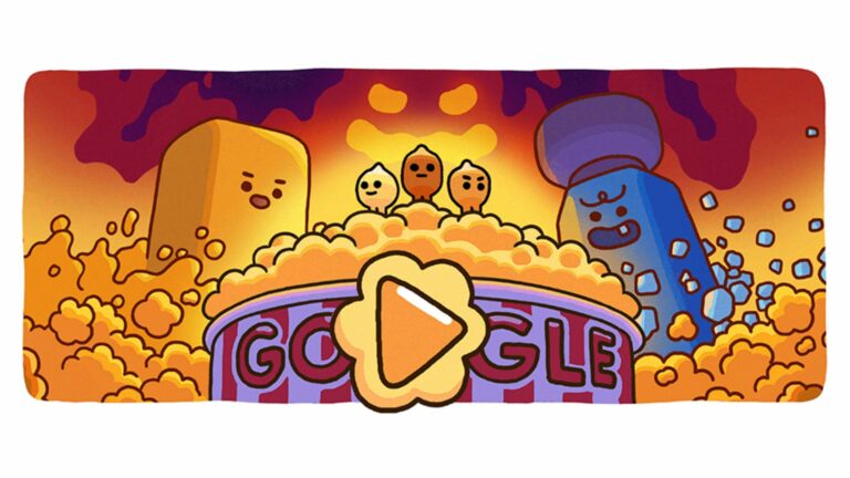 Doodle do Google traz joguinho que celebra a pipoca