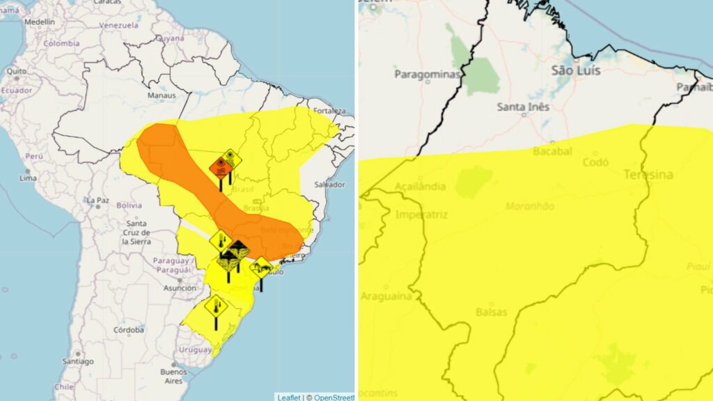 Inmet emite alerta de baixa umidade para mais de 100