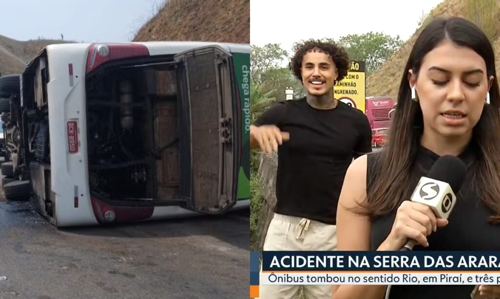 MC Livinho invade reportagem da Globo e faz dancinha diante