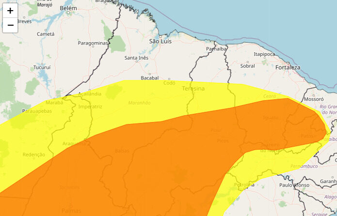 Mais de 100 cidades do Maranhão ficam sob alerta de