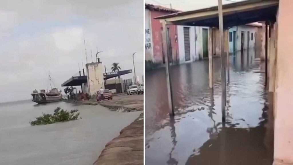 Maré de Sizígia alaga diversos pontos de São Luís e