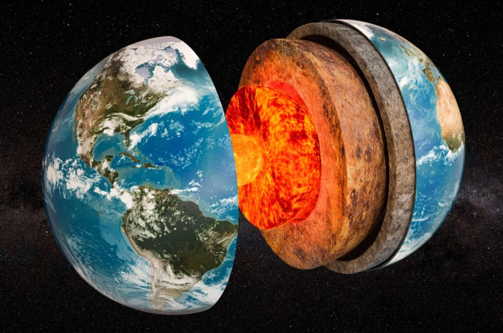 Núcleo da Terra: novas evidências mostram mais detalhes sobre a