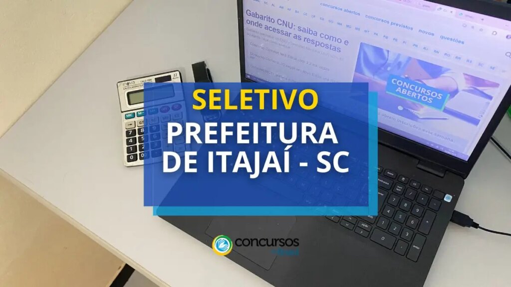 Prefeitura de Itajaí - SC abre seletivo; até R$ 6