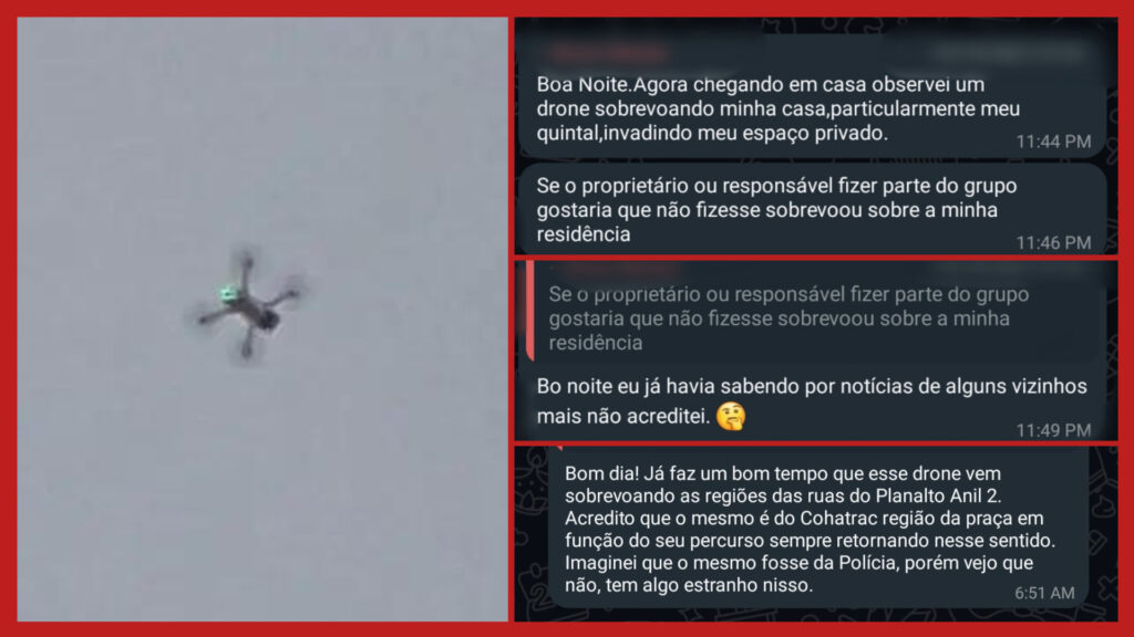 Presença de drone incomoda e preocupa moradores do Cohatrac e