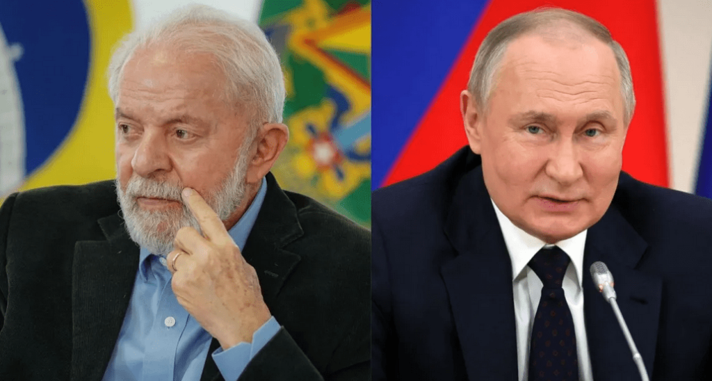 Putin telefona para Lula e discute proposta de paz para