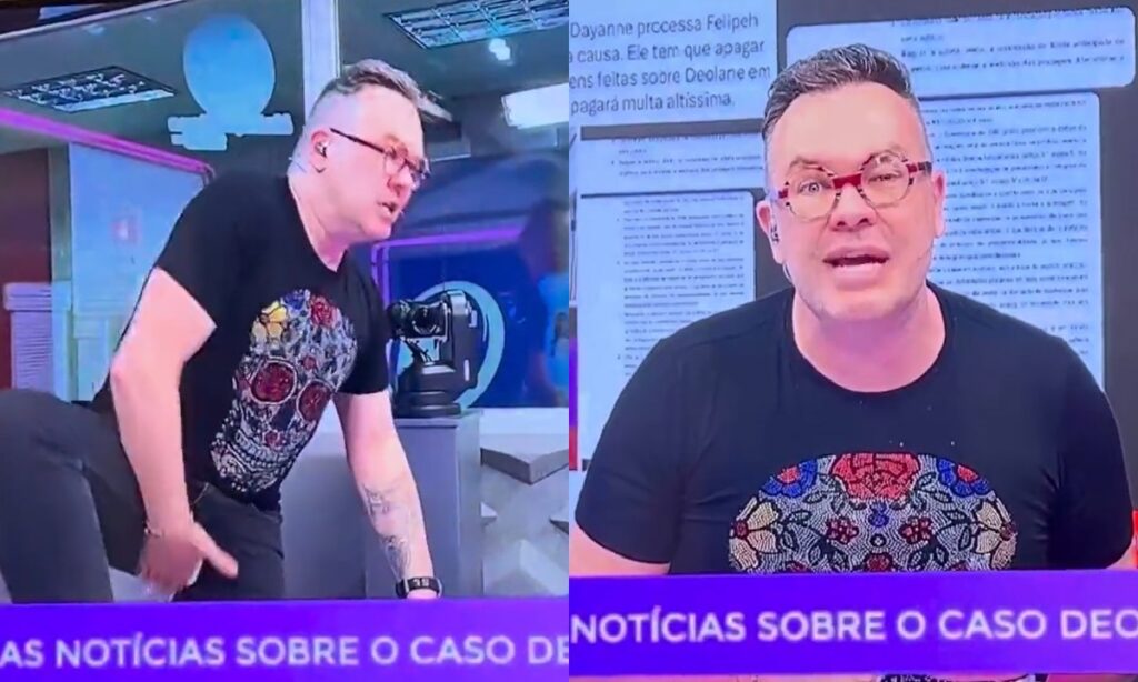 VÍDEO: Felipeh Campos passa notificação de irmã de Deolane naquele