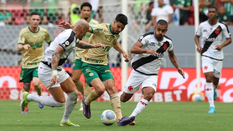 Vasco perde para o Palmeiras e cai na tabela do