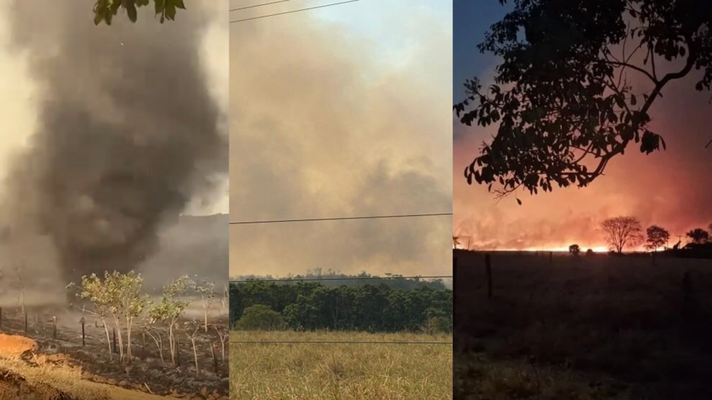 Vídeo: “Chuva” de fuligem e redemoinho de fumaça são registrados