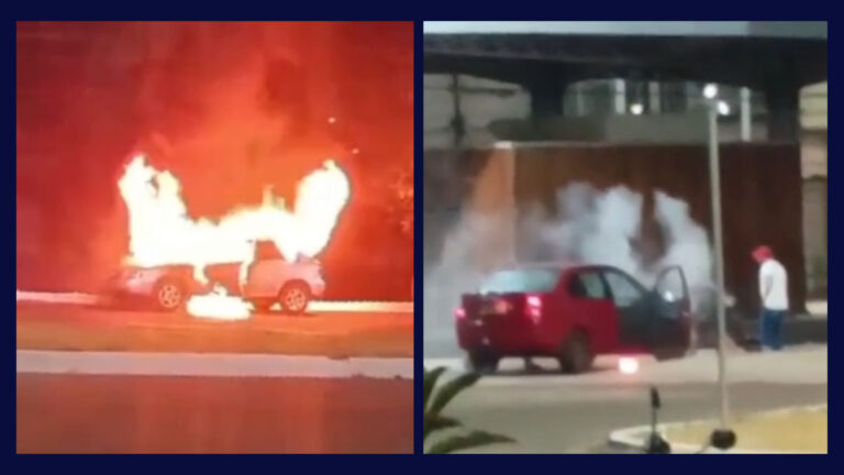 Vídeos: veículos pegam fogo na noite de sábado (21) em