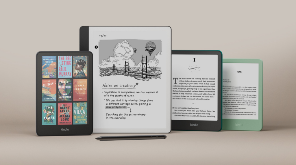 Amazon lança o 1º Kindle colorido e versão mais rápida