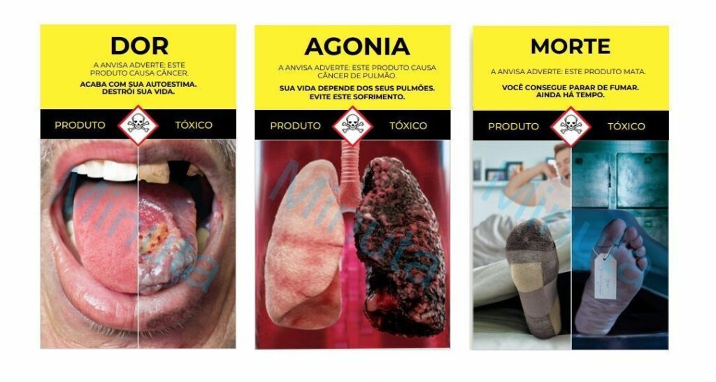 Anvisa apresenta proposta de novas imagens de advertência para produtos