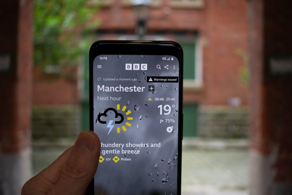 App de clima da BBC erra feio na previsão em