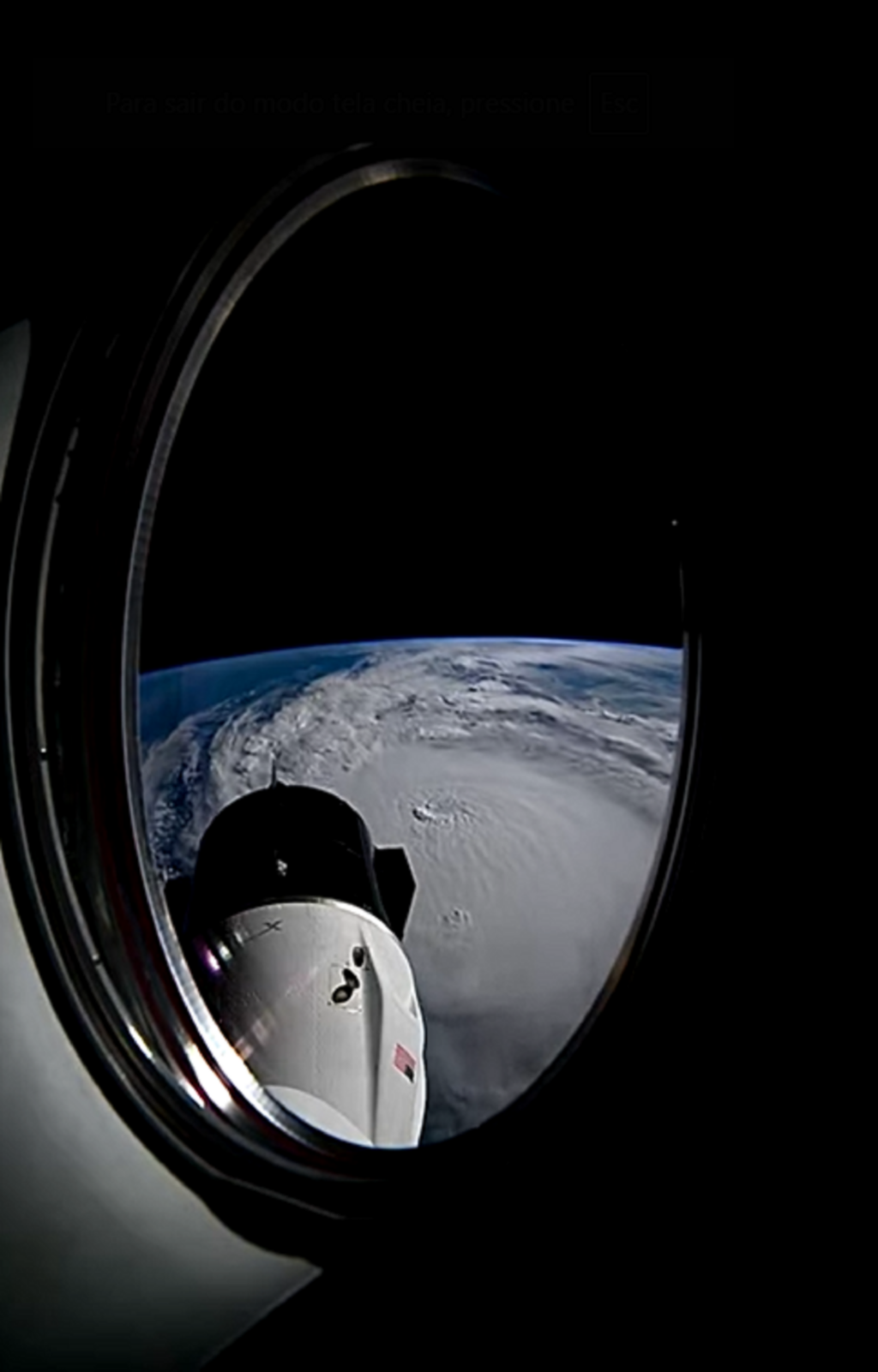 Astronauta da NASA flagra furacão Milton diretamente do espaço; assista