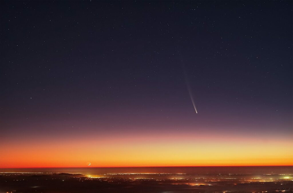 Brasileiro tem foto de cometa publicada pela NASA