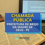 Chamada pública de Brejo da Madre de Deus