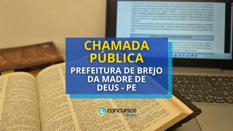 Chamada pública de Brejo da Madre de Deus