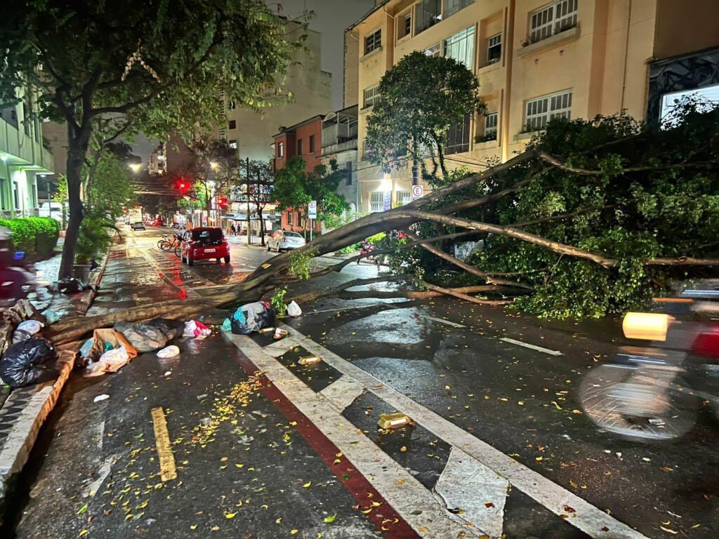 Chuva forte em São Paulo causa uma morte na capital;