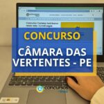 Concurso Câmara das Vertentes - PE: até R$ 4.400 por