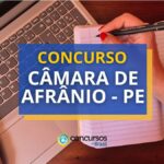 Concurso Câmara de Afrânio - PE: edital e inscrições