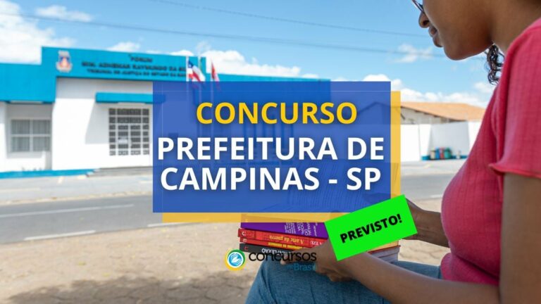 Concurso Prefeitura Campinas - SP: 414 vagas previstas