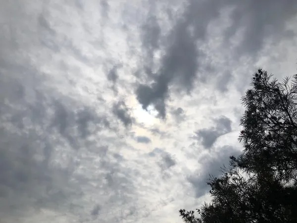 Dia de sol com nuvens e sem chuva em São