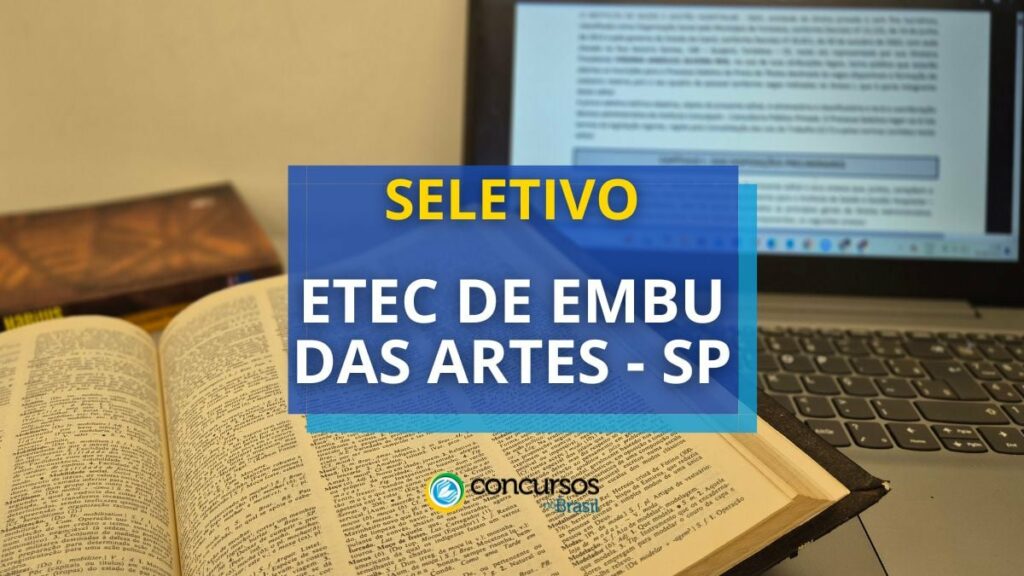 Etec Embu das Artes - SP divulga edital para Professor