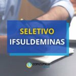 IFSULDEMINAS Campus Inconfidentes - MG promove seleção