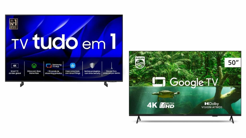 Ofertas do dia: 9 smart TVs grandes 4K por menos