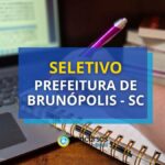 Prefeitura Brunópolis - SC paga R$ 4,5 mil em seletivo