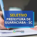 Prefeitura de Guaraciaba - SC abre edital; até R$ 7