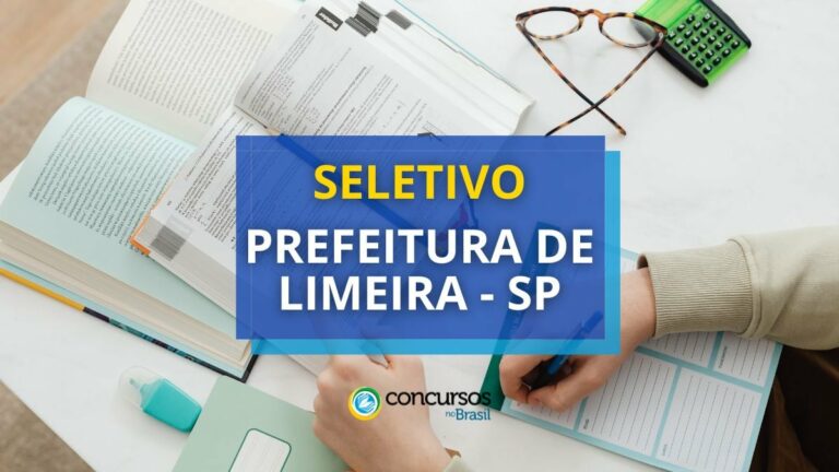 Prefeitura de Limeira - SP abre novo processo seletivo