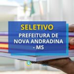 Prefeitura de Nova Andradina - MS lança novo seletivo