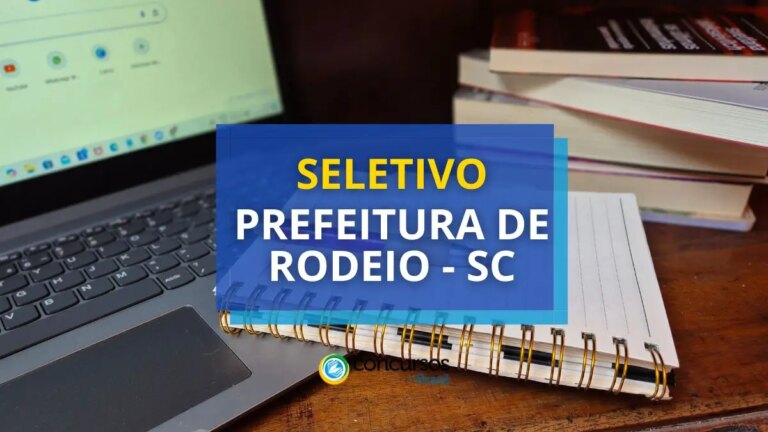 Prefeitura de Rodeio - SC: até R$ 5,4 mil em