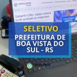 Seletivo Prefeitura de Boa Vista do Sul