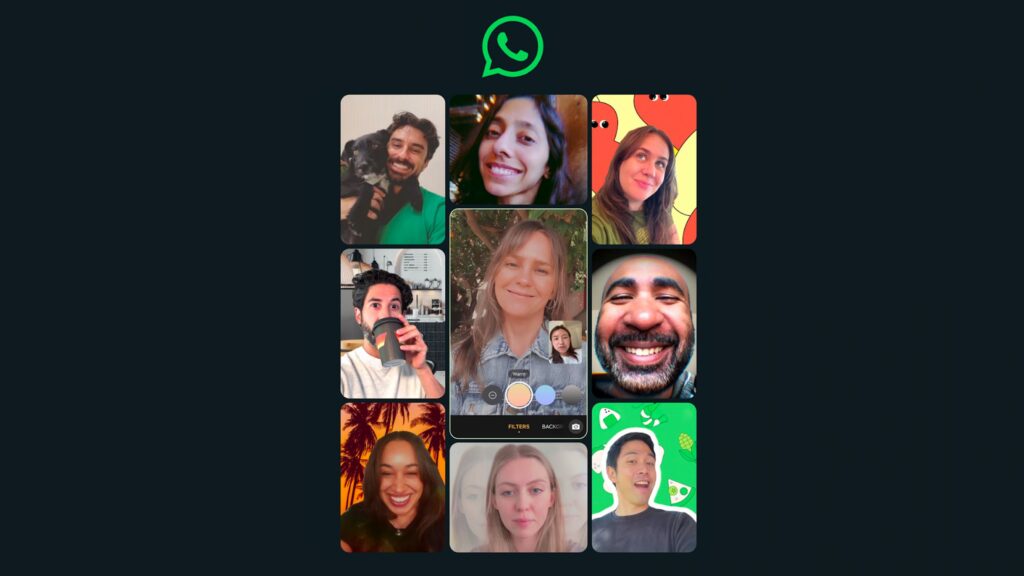 WhatsApp lança filtros e planos de fundo para chamadas de
