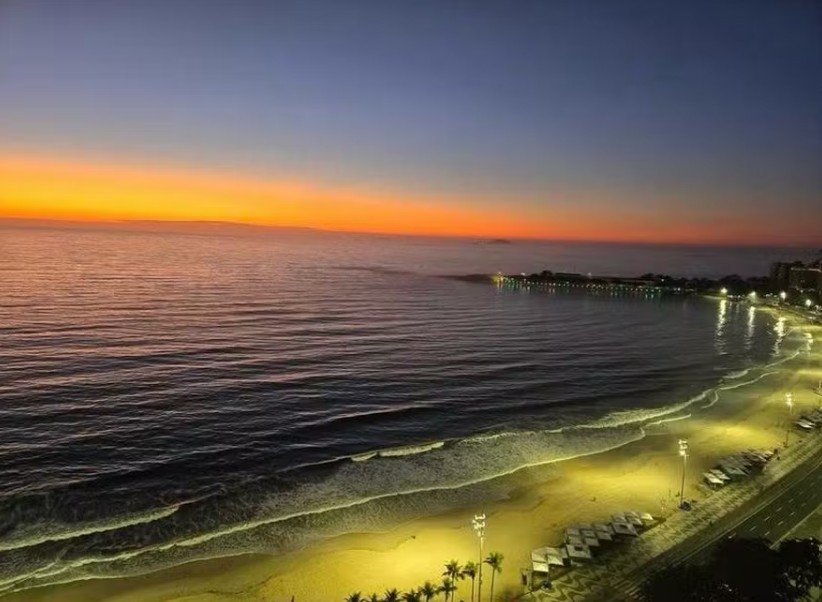 Amanhecer em Copacabana encanta primeiro-ministro japonês durante o G20: foto