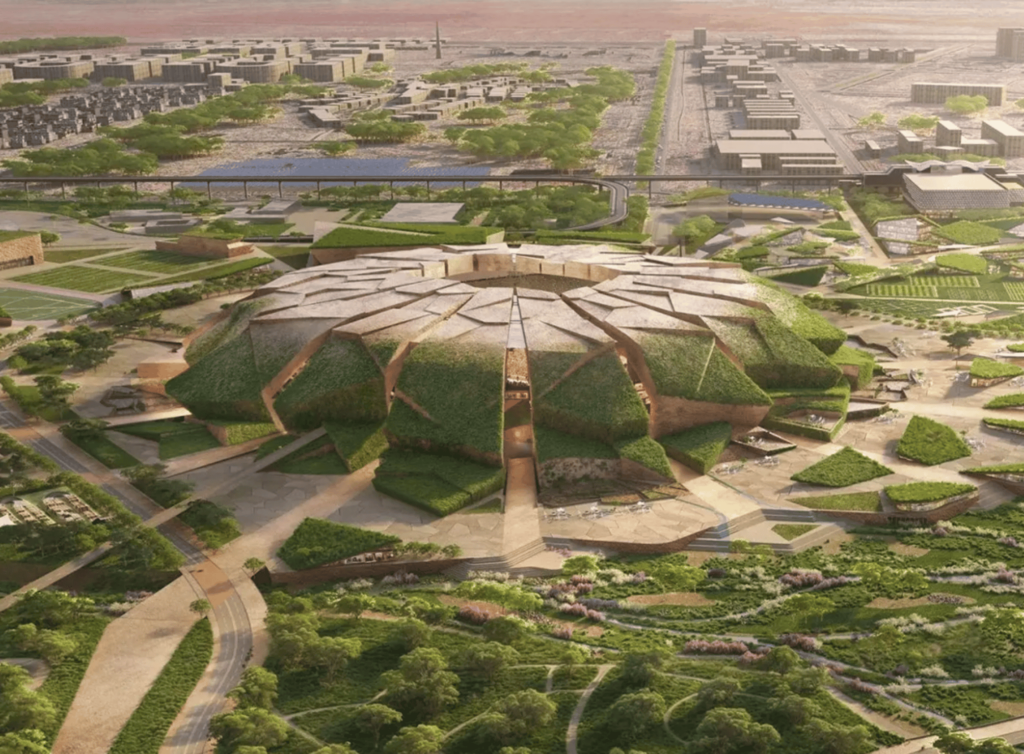 Arábia Saudita constrói estádio gigante no meio do deserto; veja