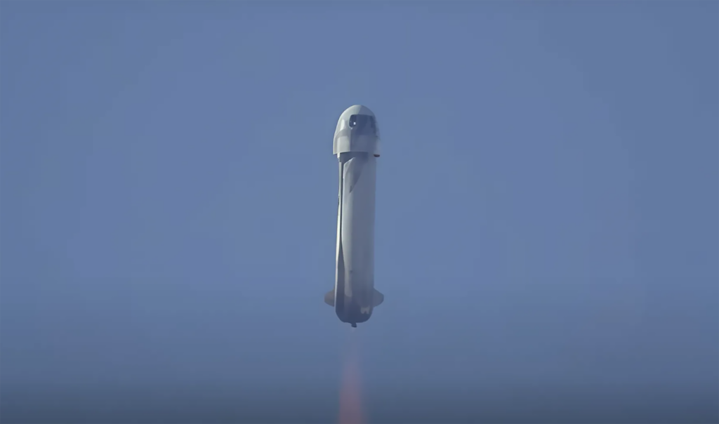 Blue Origin lança com sucesso seis turistas ao espaço