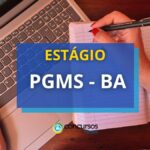 Estágio PGMS - BA está com edital de seletivo aberto