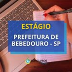 Estágio Prefeitura de Bebedouro - SP: diversas vagas