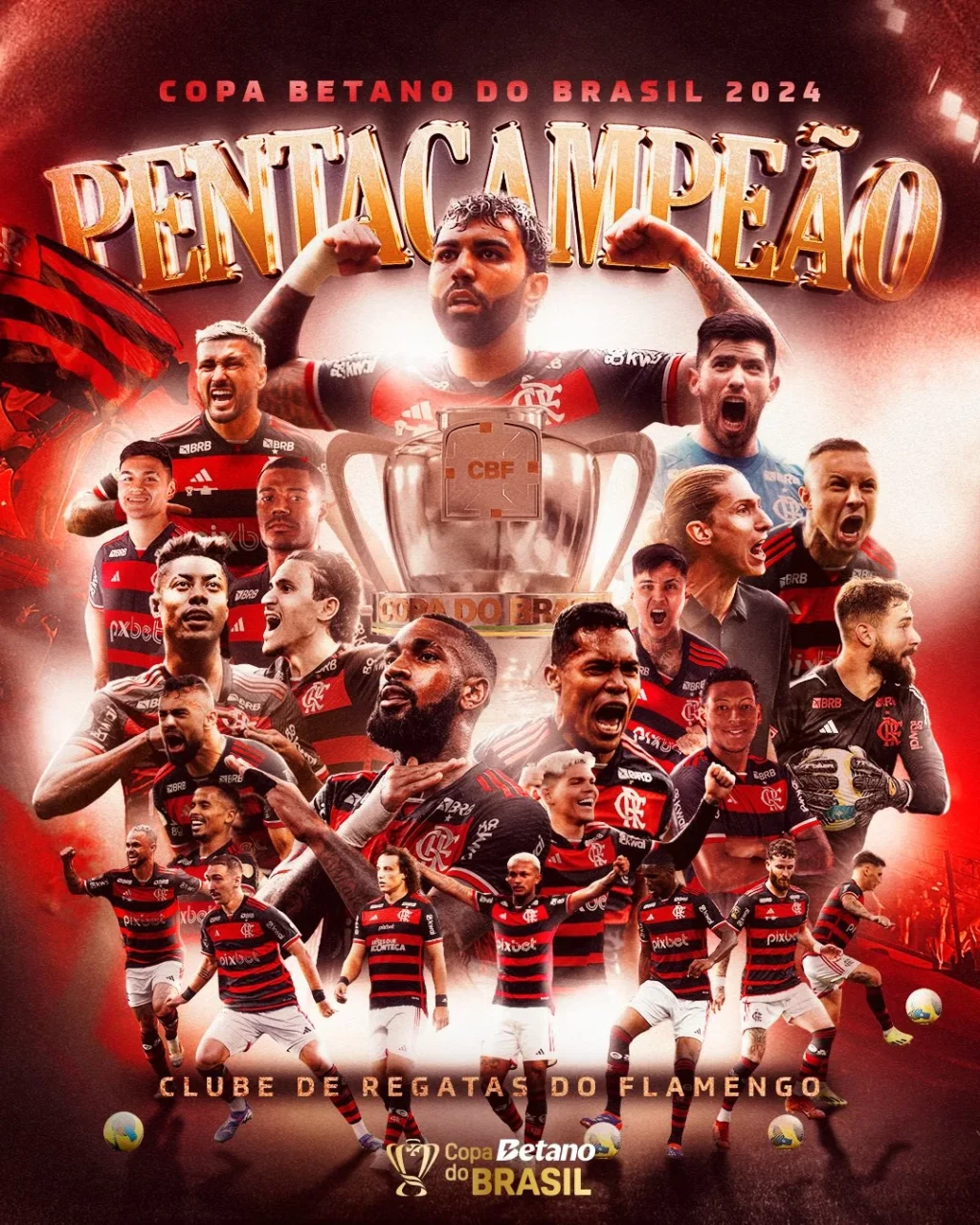 Flamengo vence Atlético-MG e conquista a Copa do Brasil