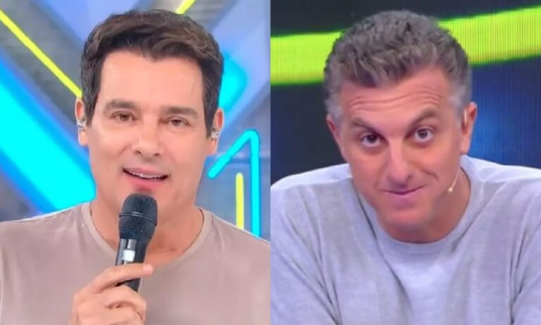 Luciano Huck leva pau de Celso Portiolli em disputa Globo