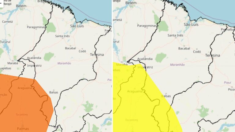 MA sob dois alertas climáticos nesta quarta, 06