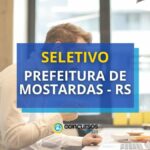 Prefeitura de Mostardas - RS divulga processo seletivo