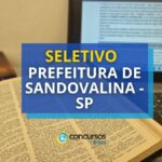 Prefeitura de Sandovalina - SP abre vagas no magistério