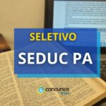 SEDUC PA abre processo seletivo para a Educação Básica