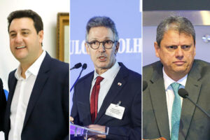 Tarcísio, Zema e Ratinho Jr., cotados como possíveis candidatos em